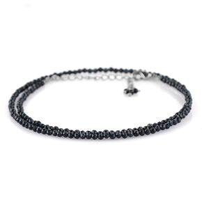 Natural Multi Moonstone Gemstone Micro Faceted Round 2-2.5 mm Beads Dainty Choker Necklace Handmade Jewelry for Women Healing Chakra Crystals Silver Plated Chain 18 inch Mother's Day (Multi Moonstone)
