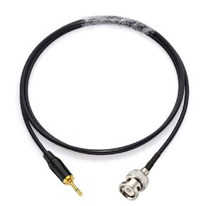BNC Male to 3.5mm Mono 1/8" TS Stereo Plug Adapter Radio Antenna Extension Cable 5 feet