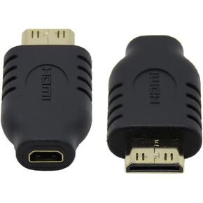 chenyang Type D Micro HDMI Socket Female to Type-C Mini HDMI 1.4 Male Convertor Adapter: Electronics