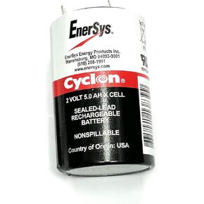 Enersys (Hawker) Cyclon 0800-0004 X-Cell 2 Volt/5 Amp Hour Sealed Lead Acid Battery