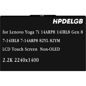 Screen Replacement for Lenovo Yoga 7i 14ARP8 14IRL8 Gen 8 7-14IRL8 7-14ARP8 82YL 82YM 14.0 inche 2.2K 2240x1400 IPS LCD Touch Screen Display Digitizer Assembly Non-OLED in Kuwait