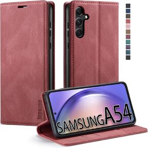 Samsung Galaxy A54 5G Case,Samsung Galaxy A54 5G Wallet Case with Card Holder [RFID Blocking] Kickstand Magnetic,Leather Flip Case Wallet for Samsung Galaxy A54 5G 6.4 Inch (Fashion Black)