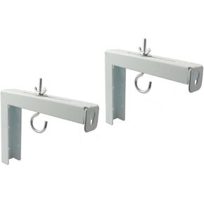 RLECS Projector Screen Wall Mount L-Shaped Brackets, Wall Hanging Bracket for Home Projector and Movie Screens, Adjustable Mounting Hooks for Projection Screen