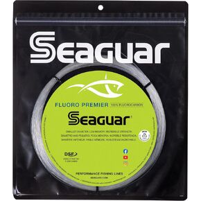 Seaguar Fluoro Premier Big Game 100% Fluorocarbon Fishing Line, 130lb Break Strength, 110yds, Clear - 130FP110
