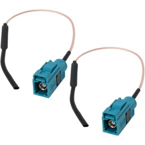 2Pcs Fakra Antenna Auto Antenna Aerial Bluetooth WiFi Antenna Adapter Cable Compatible with BMW NBT EVO ID4 ID5 ID6 i-Drive Carplay Retrofit