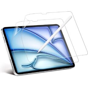 T Tersely 2 Pack Paper-Feel Screen Protector for iPad Air 13-Inch (M2 Chip 2024), Anti-Glare Matte PET Anti Reflection Film, Write and Draw Like on Paper