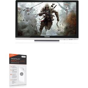 واقي شاشة BoxWave متوافق مع Huion GT-220 V2 - ClearTouch مضاد للتوهج (عبوتان)، غلاف غشاء غير لامع مضاد لبصمات الأصابع لـ Huion GT-220 V2