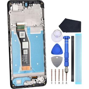 IPS LCDPre Install Screen Replacement for Motorola Moto G04 XT2421-2 Display Touch Digitizer Screen Repair Part with Screen Frame
