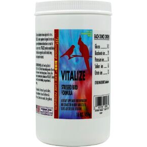 Morning Bird Vitalize, Supplement for Sick, Injured, or Stressed Caged Birds; Dehydration and Exhaustion Treatment for Parakeets, Cockatiels, Budgies, Finches, Canaries, and Parrots, 1 oz in Kuwait
