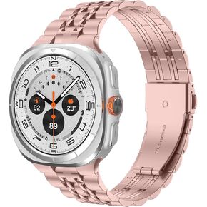 Metal Bands Compatible with Samsung Galaxy Watch Ultra Band 47mm for Men, Stainless Steel Business Link Band for Galaxy Watch Ultra
