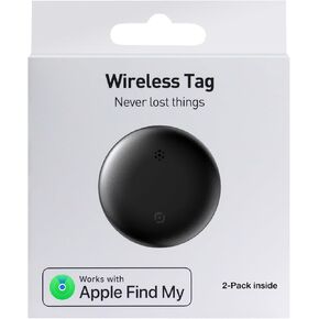 Air Tag-1 Pack Item Finder Works with Find My (iOS Only) App, Trakcer Tag Locator for Keys, Luggage, Satchel, Backpack, Pets etc. (Not for Android Devices)