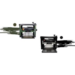 Cutech 40600H 13-Inch Spiral Cutterhead Benchtop Planer with 26 Tungsten Carbide Inserts, Single Speed Feed Rate, Snipe Minimizer, and Board Return Rollers
