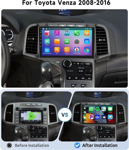 [8 CORE 4G+64G] Car Radio for Toyota Venza 2008-2016 with Wireless Carplay/Android Auto, 9 Inch Android 13 IPS Touch Screen Car Stereo, Bluetooth, GPS Navi, WiFi, SWC, DSP + Backup Camera in Saudi Arabia