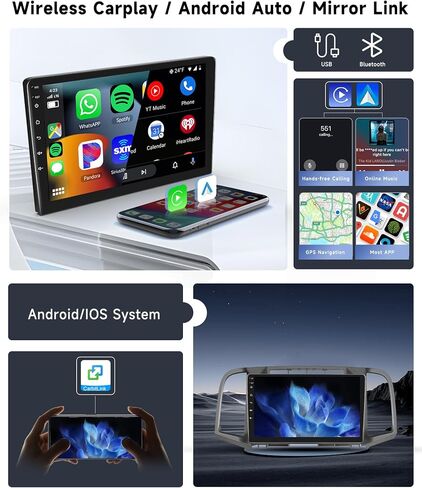 [8 CORE 4G+64G] Car Radio for Toyota Venza 2008-2016 with Wireless Carplay/Android Auto, 9 Inch Android 13 IPS Touch Screen Car Stereo, Bluetooth, GPS Navi, WiFi, SWC, DSP + Backup Camera in Saudi Arabia