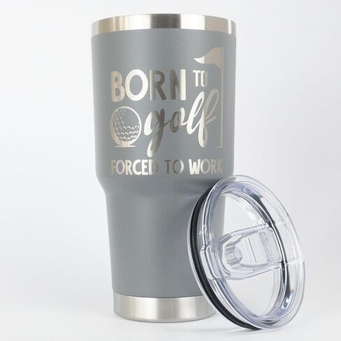 Born to Golf 20 oz Golf Coffee Mug, Golf Gift for Men, Stainless Steel Travel Mug with Lid, Golfing Accessories in Saudi Arabia