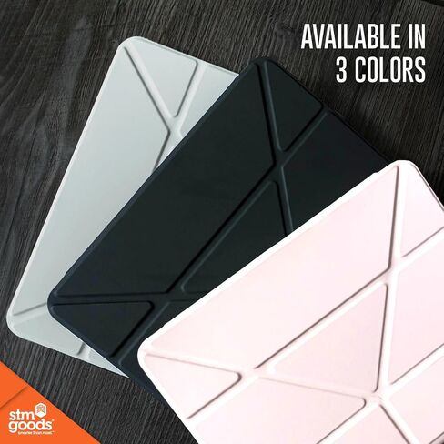 STM Goods OPP iPad 10th Gen Protective Case with Innovative Origami Magnetic Cover, Slim, Integrated Apple Pencil Holder - Perfect for Travel, Teens, Streamers and Professionals - Gray in Saudi Arabia