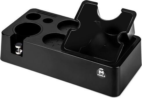 Espresso Knock Box and Tamp Station, 8 in 1 Espresso Coffee Organizer Box Fit for Storage 51, 54, 58MM Espresso Tamper, Distributor, Portafilter & Puck Screen Accessories Storage in Saudi Arabia