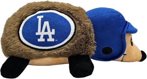 MLB SAN Diego Padres Plush Hedgehog Toy for Dogs & Cats, Cool Soft Pet Toy for Fun and Interactive Play, Dog Chew Toy with Squeaker, Licensed Hot Pet Toy in Saudi Arabia