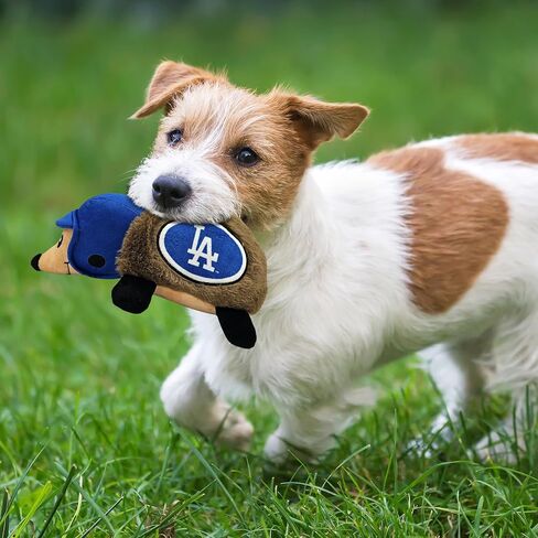 MLB SAN Diego Padres Plush Hedgehog Toy for Dogs & Cats, Cool Soft Pet Toy for Fun and Interactive Play, Dog Chew Toy with Squeaker, Licensed Hot Pet Toy in Saudi Arabia