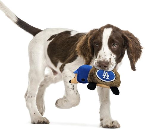 MLB SAN Diego Padres Plush Hedgehog Toy for Dogs & Cats, Cool Soft Pet Toy for Fun and Interactive Play, Dog Chew Toy with Squeaker, Licensed Hot Pet Toy in Saudi Arabia
