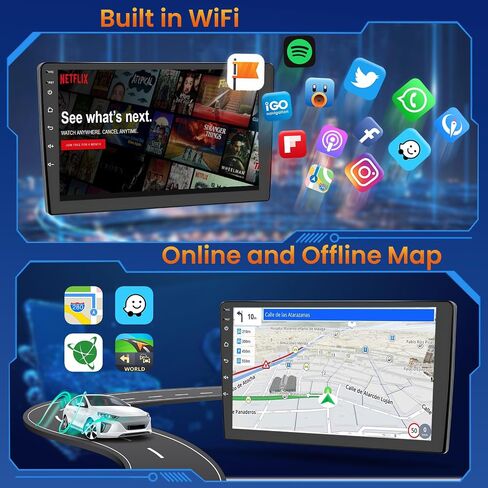 [2+64GB] Inefala for Volkswagen VW Beetle 2004-2010 Android 13 Radio Dash Kit, 9" HD Touchscreen Stereo with Wireless Carplay Android Auto GPS Bluetooth FM/RDS Radio SWC USB AHD Backup Camera MIC in Saudi Arabia