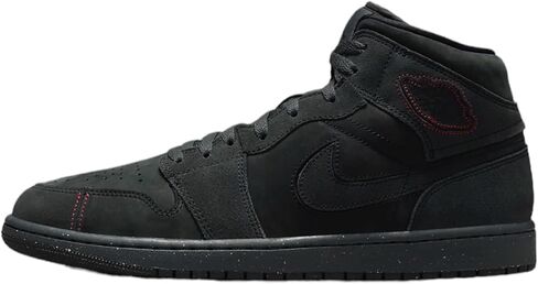 Nike Air Jordan 1 Mid Men's Shoes White/Gym Red-Black DQ8426-106 7 in Saudi Arabia