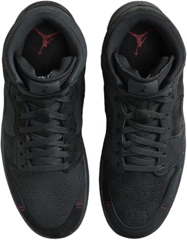 Nike Air Jordan 1 Mid Men's Shoes White/Gym Red-Black DQ8426-106 7 in Saudi Arabia