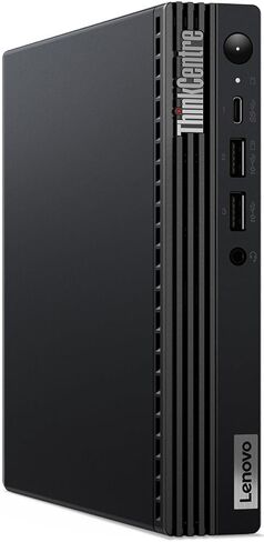 كمبيوتر مكتبي صغير Lenovo ThinkCentre M70q Gen 4 Home & Business (Intel i5-13400T 10-Core، ذاكرة الوصول العشوائي 16 جيجابايت، 1 تيرابايت PCIe SSD، Intel UHD 730، WiFi، بلوتوث، أسود، Win 11 Pro) in Saudi Arabia
