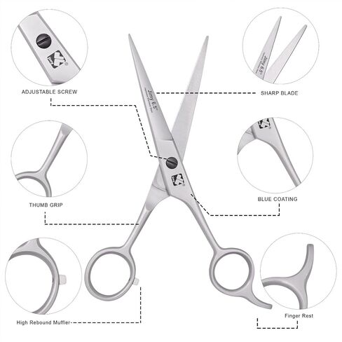 Professional Hair Thinning Scissors 6.5" Stainless Steel Sharp Black, Thinning Shears for Hair Thinning Shears Smooth Salon, Hair Thinning Scissors for Women and Men (Thinning Shears) in Saudi Arabia
