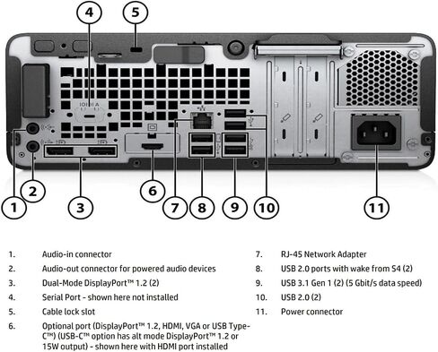 HP EliteDesk 705 G4 SFF Desktop Computer PC, AMD Quad Core Ryzen 5 Pro 2400G 3.6GHz, 16GB DDR4 RAM, 512GB SSD, WiFi, Bluetooth, Win 10 Pro (Renewed) in Saudi Arabia