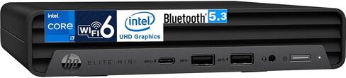 كمبيوتر مكتبي صغير HP Elite Mini 800 G9 عالي الأداء (12-Core Intel i7-12700T، 16GB DDR5، 1TB SSD، WiFi 6، Bluetooth 5.3، 3 Display Port، Win 11 Pro) in Saudi Arabia