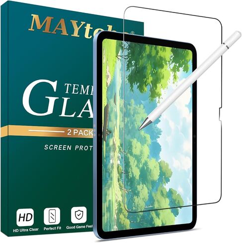 MAYtobe [عبوة واحدة من واقي الشاشة الورقي لجهاز iPad الجيل العاشر (10.9 بوصة، 2022) من الزجاج المقسى، للرسم والكتابة، بدون فقاعات، صلابة 9H in Saudi Arabia