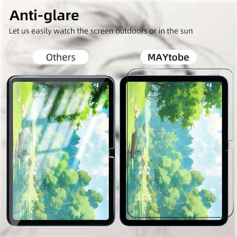 MAYtobe [عبوة واحدة من واقي الشاشة الورقي لجهاز iPad الجيل العاشر (10.9 بوصة، 2022) من الزجاج المقسى، للرسم والكتابة، بدون فقاعات، صلابة 9H in Saudi Arabia