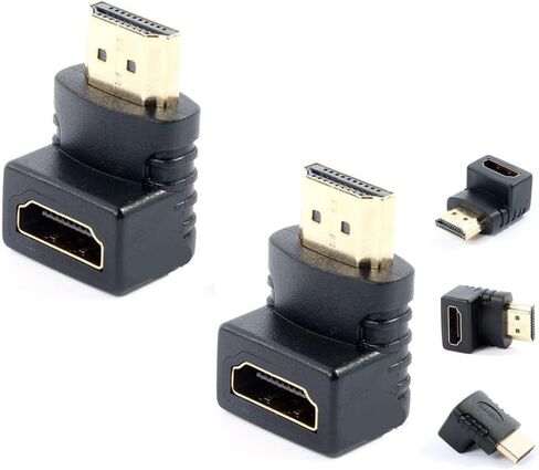 HDMI Adapter HDMI Male to Female Connector with 90 Degrees in Saudi Arabia