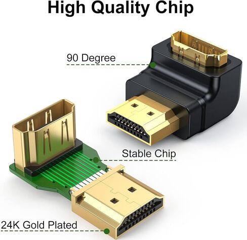 HDMI Adapter HDMI Male to Female Connector with 90 Degrees in Saudi Arabia