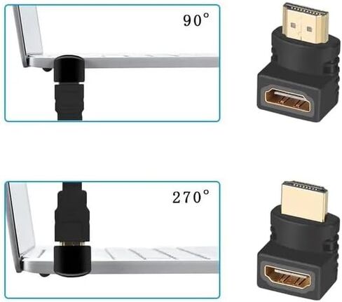 HDMI Adapter HDMI Male to Female Connector with 90 Degrees in Saudi Arabia