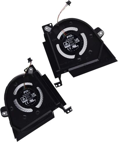Deal4GO CPU & Graphics GPU Cooling Fan Replacement for ASUS ROG Zephyrus GX650 GX650RX-XS97 GX650PY-XS97 GX650RM-ES74 GX650RW GX650RS, Black in Saudi Arabia