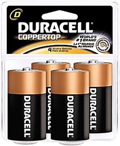 Duracell PGD MN1300R4Z Coppertop Retail Battery, Alkaline, D Size (Pack of 48) in Saudi Arabia