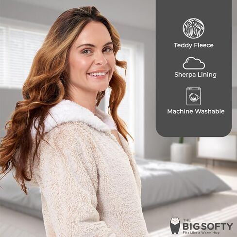The Big Softy - Adult Onesie Pajamas for Women, Teddy Fleece Womens Onesie Pajamas, Fuzzy Pajama Onesies for Women, Teens PJs in Kuwait