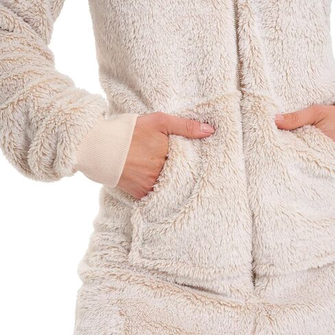 The Big Softy - Adult Onesie Pajamas for Women, Teddy Fleece Womens Onesie Pajamas, Fuzzy Pajama Onesies for Women, Teens PJs in Kuwait