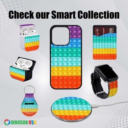 INNOSUB Sublimation Small Watch Band Compatible with Apple Smart Watch (38-45mm) - Diy Print on Blank PU leather USA in Saudi Arabia