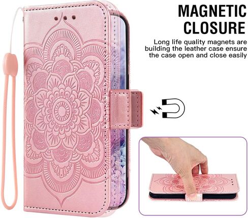 Asuwish Compatible with iPhone 7plus 8plus 7/8 Plus Wallet Case and Tempered Glass Screen Protector Flip Cover Card Holder Cell Phone Cases for i Phone7s 7s + 7+ 8s 8+ Phones8 7p 8p Women Rose Gold in Saudi Arabia
