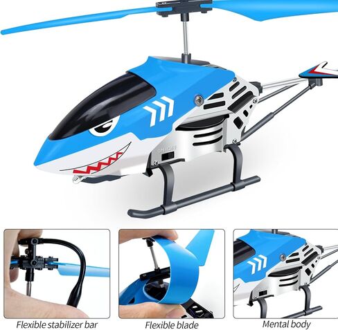 YongnKids Remote Control Helicopter for Kids| Rc Helicopter Toys w/t LED Lights, 3.5 Channel, Gyro Stabilizer, Altitude Hold, 2.4GHz Helicopter Toys for Beginner Boys Girls Indoor- Eagel in Saudi Arabia