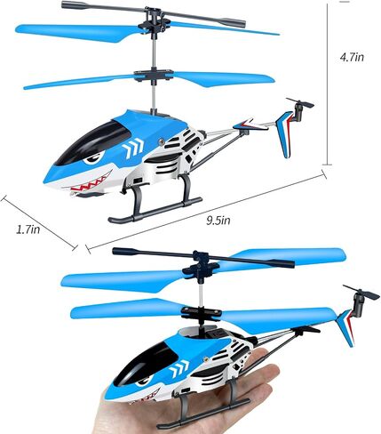 YongnKids Remote Control Helicopter for Kids| Rc Helicopter Toys w/t LED Lights, 3.5 Channel, Gyro Stabilizer, Altitude Hold, 2.4GHz Helicopter Toys for Beginner Boys Girls Indoor- Eagel in Saudi Arabia