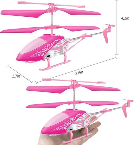 طائرة هليكوبتر بجهاز تحكم عن بعد للأطفال من يونج إن كيدز | ألعاب طائرات الهليكوبتر Rc مع أضواء LED، 3.5 قناة، مثبت جيروسكوبي، تثبيت الارتفاع، ألعاب طائرات الهليكوبتر 2.4 جيجا هرتز للمبتدئين من الأولاد والبنات في الأماكن المغلقة- Eagel in Kuwait