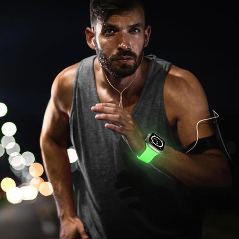 LULULOOK Sport Band for Apple Watch Ultra/Series 9/8/7/6/5 49/45/44/42mm,FKM [Fluoroelastomer Rubber] Oil-resistant Sweat-proof Dust-resistant for iWatch Band Women/Men in Saudi Arabia