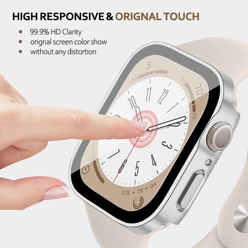 EIHAIHIS Screen Protector for Apple Watch Case Cover 42mm 46mm Series 10 Tempered Glass Waterproof PC Protective Bumper Face accessries for iwatch S10 42 46 mm in Saudi Arabia