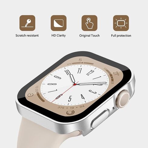 EIHAIHIS Screen Protector for Apple Watch Case Cover 42mm 46mm Series 10 Tempered Glass Waterproof PC Protective Bumper Face accessries for iwatch S10 42 46 mm in Saudi Arabia