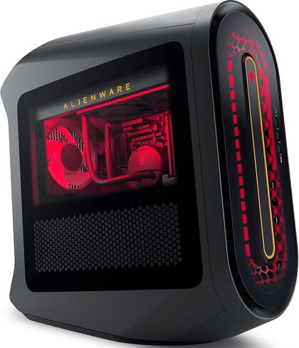 Alienware Aurora R15 Gaming Desktop PC (AMD Ryzen 7 7700X 8-Core, 64GB DDR5 4800MHz RAM, 2x2TB PCIe SSD RAID 0 (4TB), GeForce RTX 4070 Ti, WiFi, Bluetooth, Black, Win 11 Pro) with USB-C Dock in Saudi Arabia