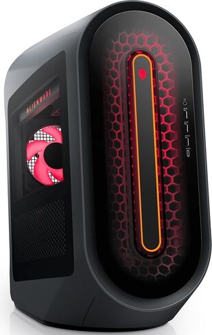 كمبيوتر سطح المكتب Alienware Aurora R15 للألعاب (AMD Ryzen 7 7700X 8-Core، 64GB DDR5 4800MHz RAM، 2x2TB PCIe SSD RAID 0 (4TB)، GeForce RTX 4070 Ti، WiFi، Bluetooth، أسود، Win 11 Pro) مع قاعدة توصيل USB-C in Kuwait